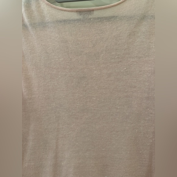 J. Jill XS Blush Pink Linen Blend Embroidered Collar Chest Lightweight Sweater - Picture 14 of 15